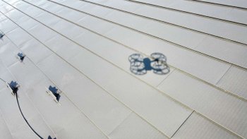 福島　屋根外壁塗装　塗り替え　ドローン