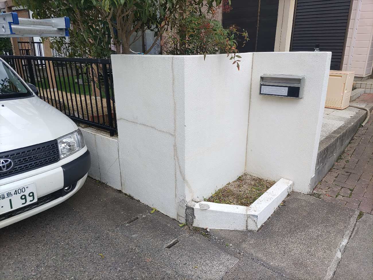 福島 門 塗装